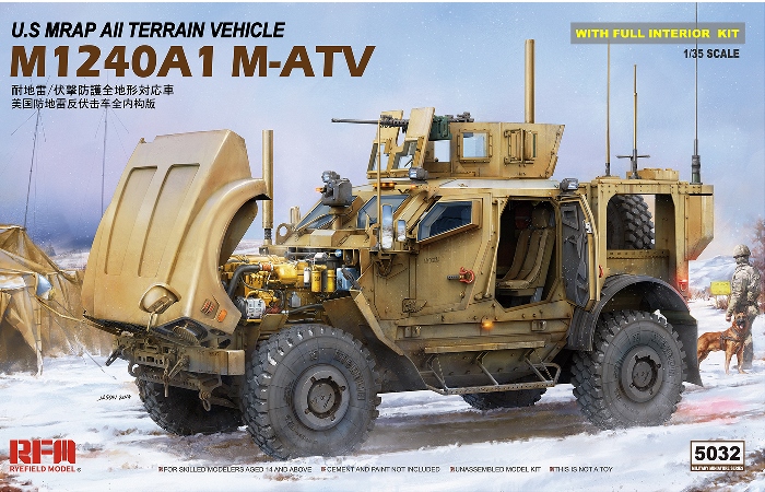 5032 RFM Бронеавтомобиль M1240A1 M-ATV с интерьером 1/35