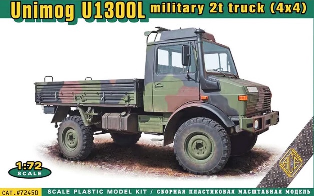 72450 ACE Unimog U1300L military 2t track (4x4) 1/72