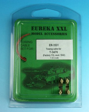 Er-3531 EurekaXXL Трос с ушками для Т-34/76 (Завод 112, 1942г) 1/35