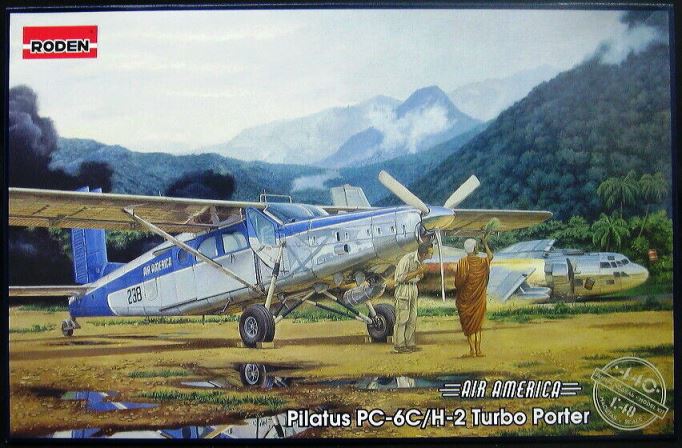 440 Roden самолет Pilatus Pc-6/h2 Turbo Porter “AIR America” 1/48