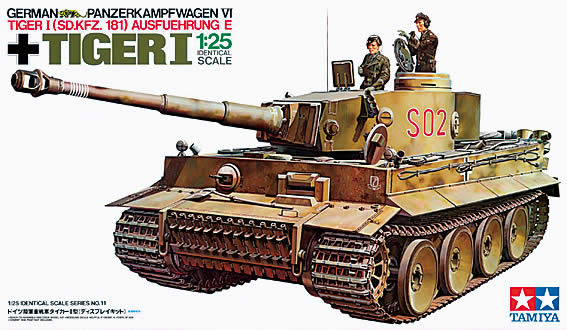 Сборная модель 30611 Tamiya Немецкий танк Pz.Kpfw. VI Tiger I Ausf. E (с интерьером)  