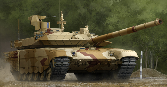 09524 Trumpeter Российский боевой танк 90МС (версия 2013г. Тагил) Масштаб 1/35