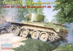 Сборная модель  35114 Восточный Экспресс Советский танк БТ-7А (артиллерийский) 