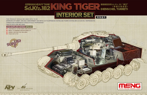 SPS-037 MENG Model German Heavy Tank Sd.Kfz.182 King Tiger (Henschel Turret) Interior Set 1/35