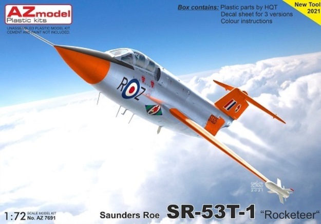 7691 AZmodel Самолет Saunders Roe SR-53T-1 "Rocketeer" 1/72