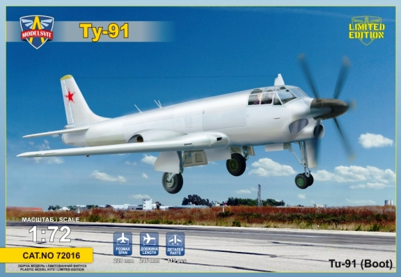Сборная модель 72016 ModelSvit Самолет Ту-91 