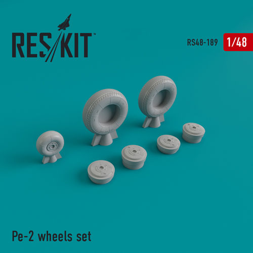 RS48-0189 RESKIT Pe-2 wheels set (for Zvezda) 1/48