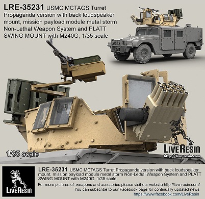 LRE35231 Live Resin Бронированная башня для бронетехники. Версия для пропаганды 1/35