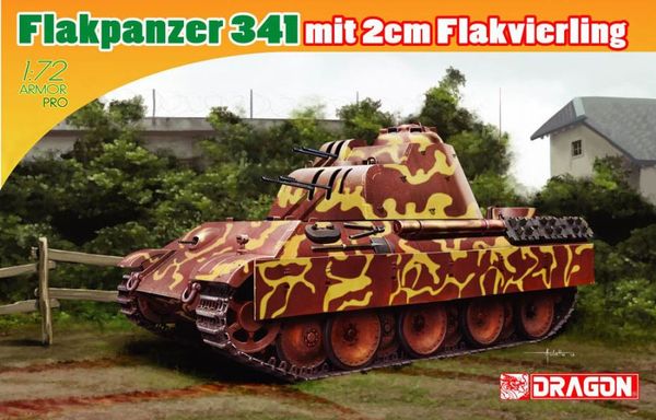 7487 Dragon Германская ЗСУ 2cm Flackvierling (Flakpanzer 341) 1/72