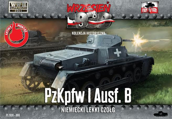 008 First To Fight Немецкий танк Pz.Kpfw. I Ausf.B Масштаб 1/72