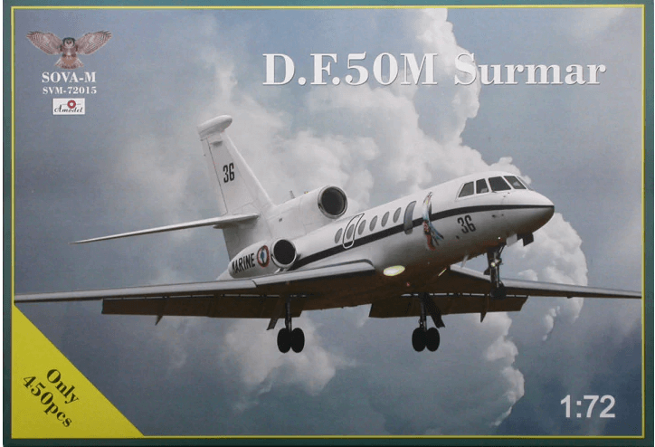 72015 SOVA-M Самолет Dassault Falcon 50M Surmar 1/72