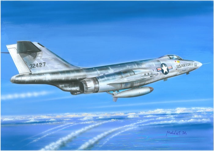 Сборная модель 72124 Valom Самолет F-101A Voodoo (Nuclear bomber) 