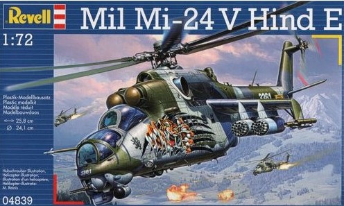 Сборная модель 04839 Revell Вертолет Миль Ми-24 "Лань" 