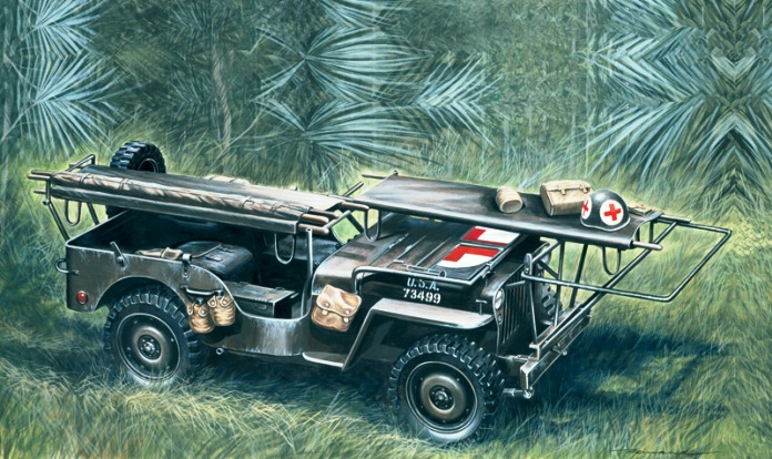 0326 Italeri 1/4 ton. 4x4 Ambulance Jeep 1/35