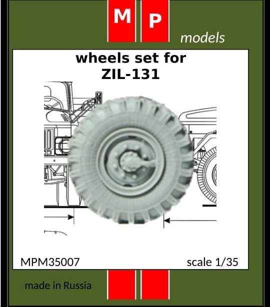 MPM35007 MP Models Колеса смоляные на ЗиЛ-131 1/35