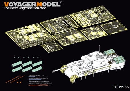 PE35936 Voyager Model  German Panther D w/"Stadtgas" Fuel Tanks Basic(Meng TS-038) 1/35