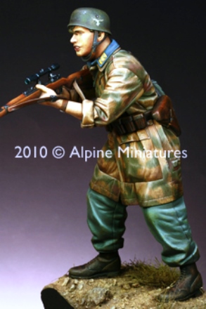 16010 Alpine Miniatures Fallschirmjager Sniper 1/16