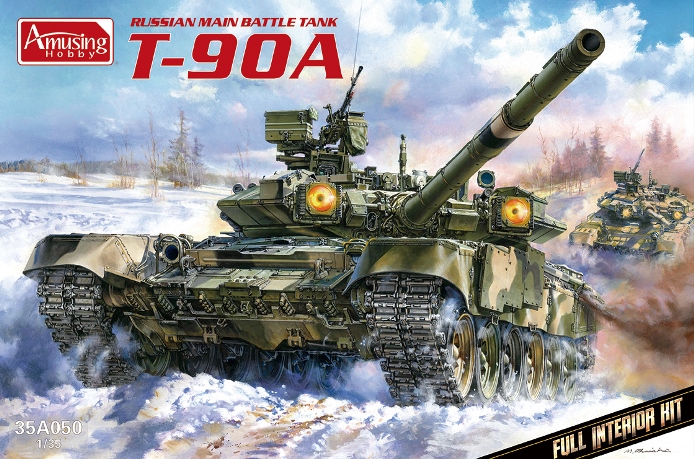 35A050 Amusing Hobby Российский танк Т-90А (с интерьером) 1/35