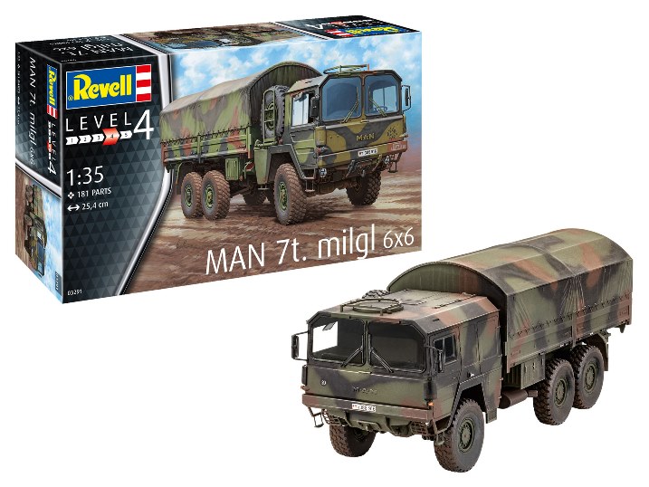 03291 Revell Военный грузовик MAN 7t Milgl 6x6 1/35