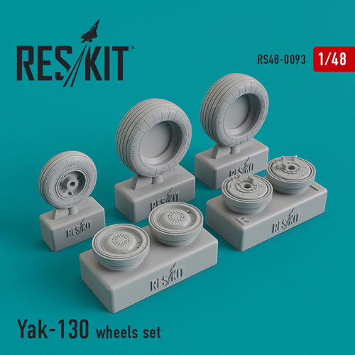 RS48-0093 RESKIT Yak-130 wheels set (for Zvezda, Kitty Hawk) 1/48