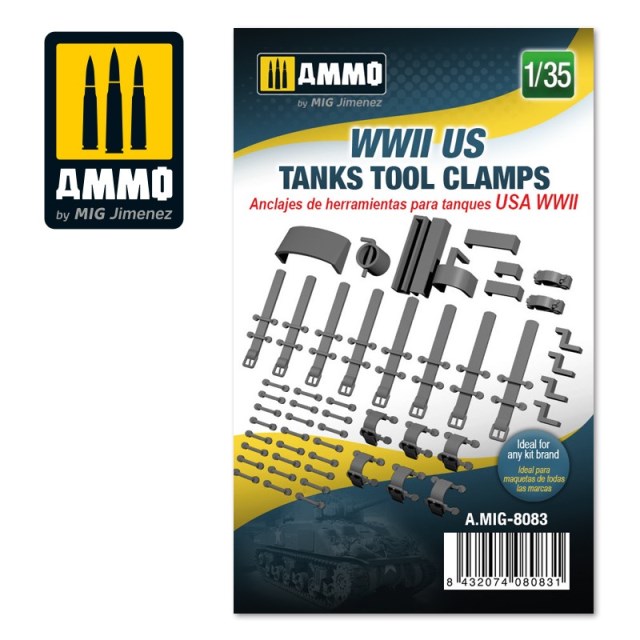 AMIG8083 AMMO MIG Аксессуары WWII US tanks tool clamps 1/35