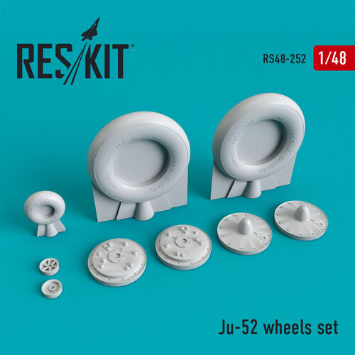 RS48-0252 RESKIT Junkers Ju -52 wheels set (for Revell) 1/48