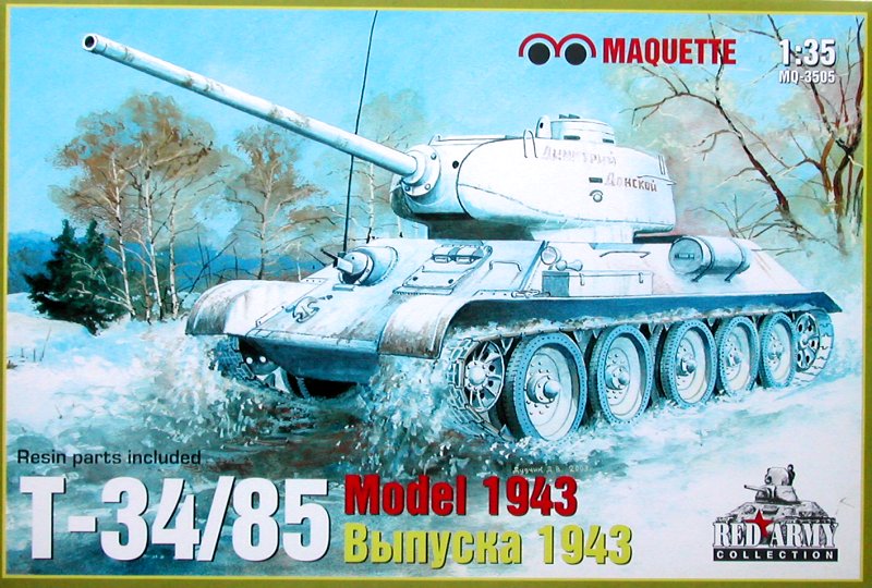Сборная модель 3505 MSD-Maquette Танк Т-34/85 с пушкой Д-5Т 