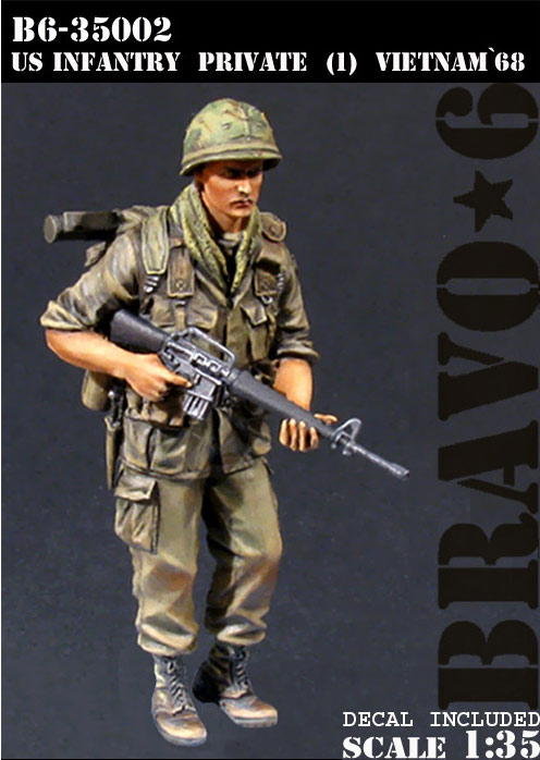 B6-35002 Bravo 6 U.S. Infantry Private (1), Vietnam '68 Масштаб 1/35