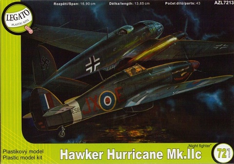 7213 AZmodel (legato) Hawker Hurricane Mk.IIc "Night fighter" 1/72