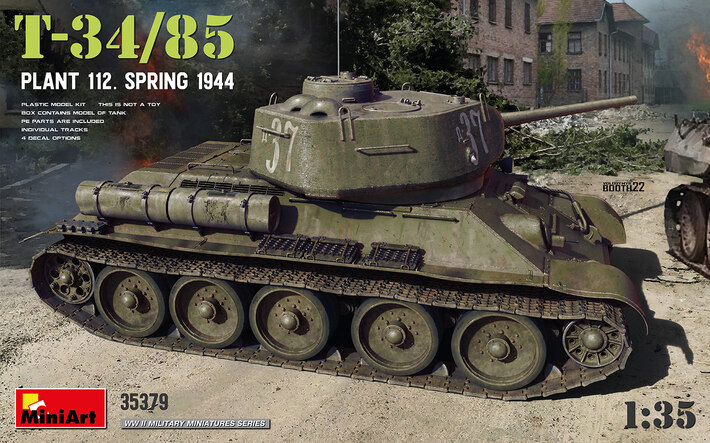35379 MiniArt Танк Т-34/85 завода 112 (весна 1944 года) 1/35