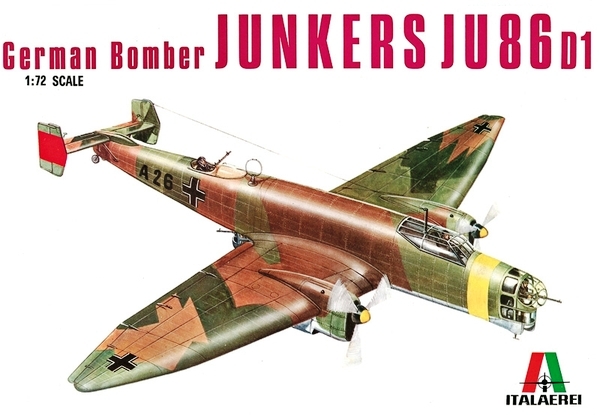 Сборная модель 0114 Italeri Самолет Junkers Ju 86 D 