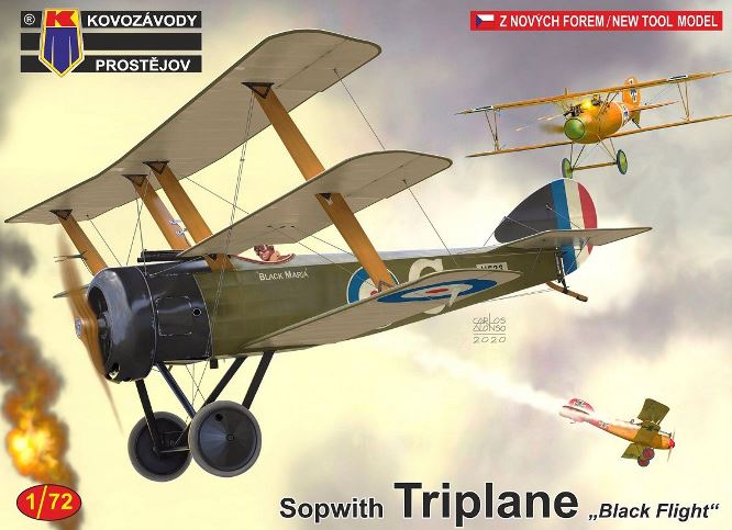 0181 Kovozavody Prostejov Самолёт Sopwith Triplane „Black Flight“ 1/72