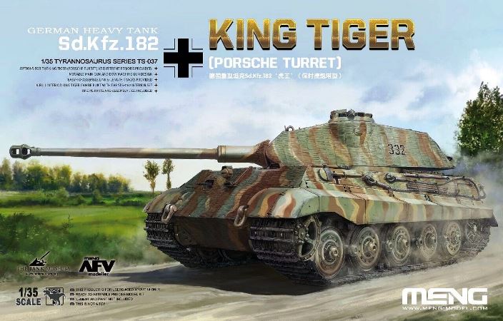TS-037 MENG Model Немецкий танк King Tiger (Porsche Turret) 1/35