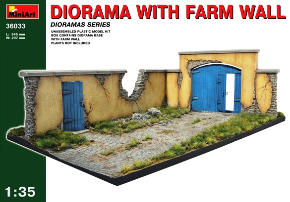 36033 MiniArt Диорама со стеной фермы Масштаб 1/35