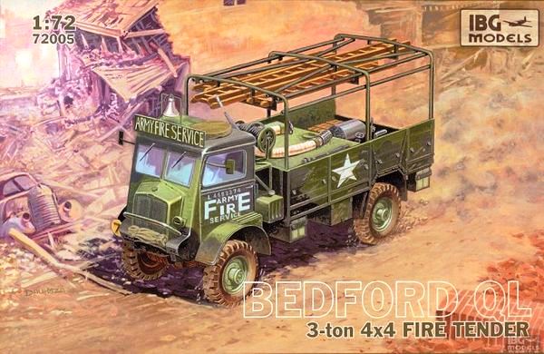 72005 IBG Models Bedford QLR 3 ton 4x4 Fire Tender 1/72