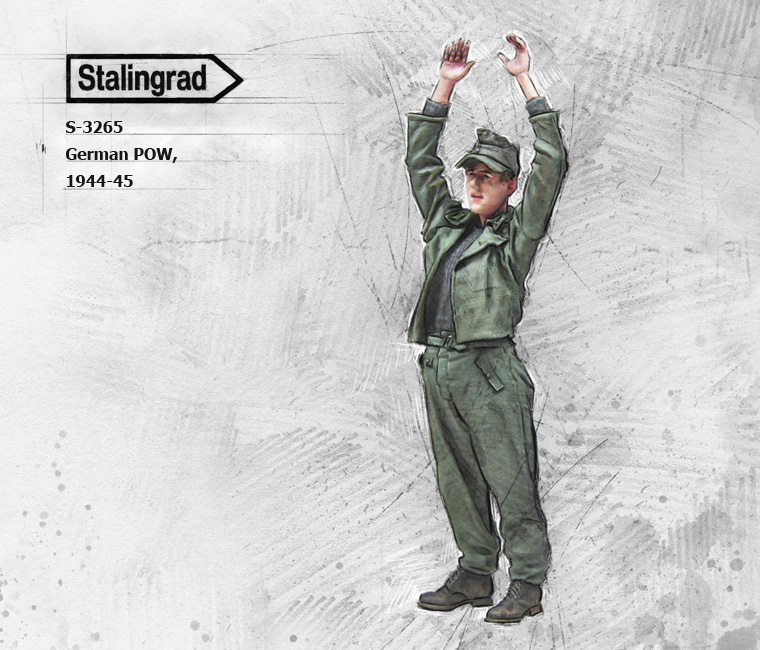3265 Stalingrad Немецкий военнопленный 1944-45 1/35