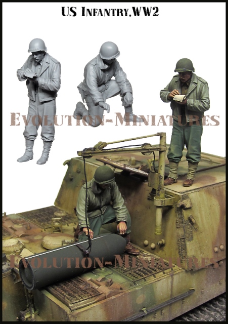 EM35191 Evolution Miniatures Американские солдаты 1/35