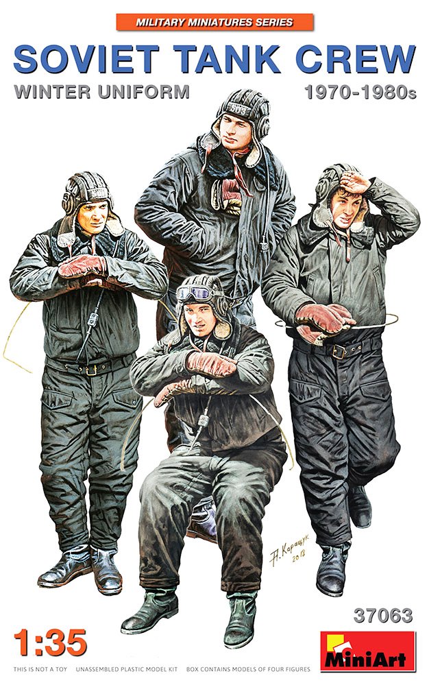 37063 MiniArt Советский танковый экипаж 1970-80 гг в зимней униформе 1/35