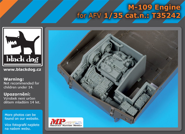 T35242 Black Dog Набор аксессуаров из смолы для M-109 Engine 1/35
