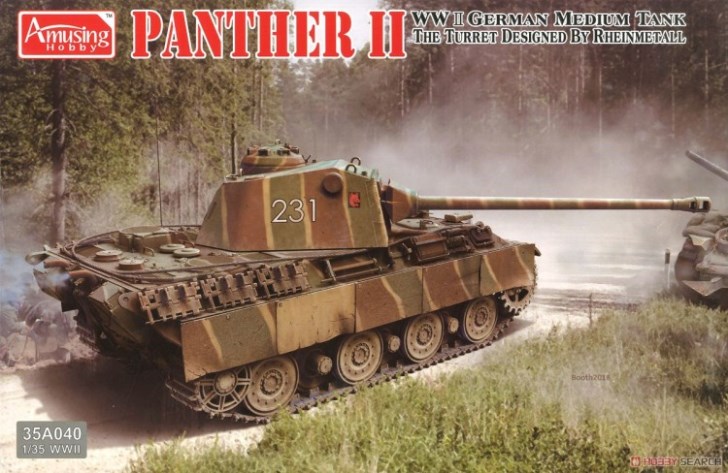 35A040 Amusing Hobby Танк PANTHER II the turret designed by Rheinmetall 1/35