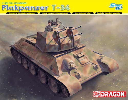 Сборная модель 6599 Dragon ЗСУ Flakpanzer T-34r 