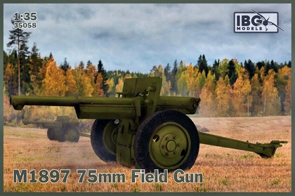 35058 IBG Models Пушка 75mm Field Gun M1897  1/35