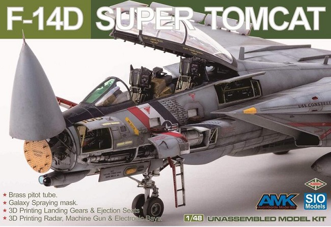 K48003 AMK Самолет F-14D Super Tomcat 1/48