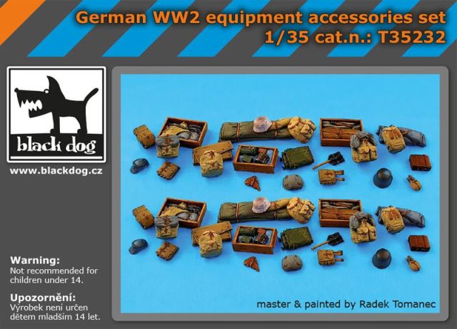 T35232 Black Dog Набор аксессуаров из смолы German WW2 equipment 1/35