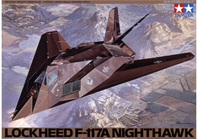61059К Tamiya Американский самолёт Lockheed F-117A NightHawk с дополнениями 1/48
