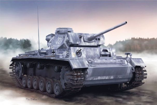 Сборная модель 6387 Dragon Танк Pz.Kpfw.III Ausf.L (поздняя версия, зимние траки) 