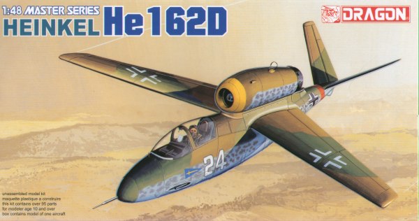 Сборная модель 5552 Dragon Немецкий самолет He162D HEINKEL 