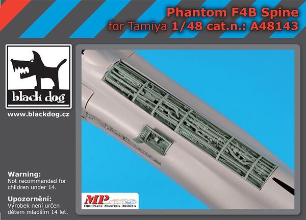 A48143 Black Dog Большой набор дополнений для Phantom F4B Spine (Tamiya) 1/48