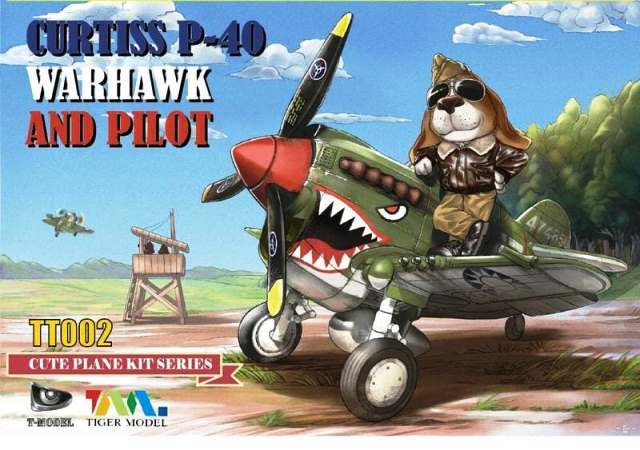 TT002 Tiger Model Самолет Curtiss P-40 Warhawk Fighter And Pilot