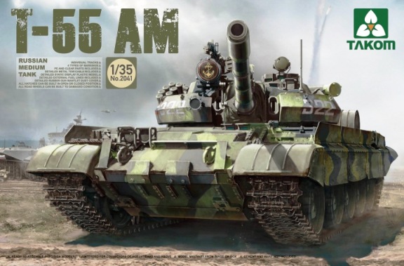 Сборная модель  2041 Takom Танк Т-55АМ  